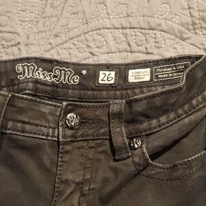 Miss Me Charcoal Denim Pants